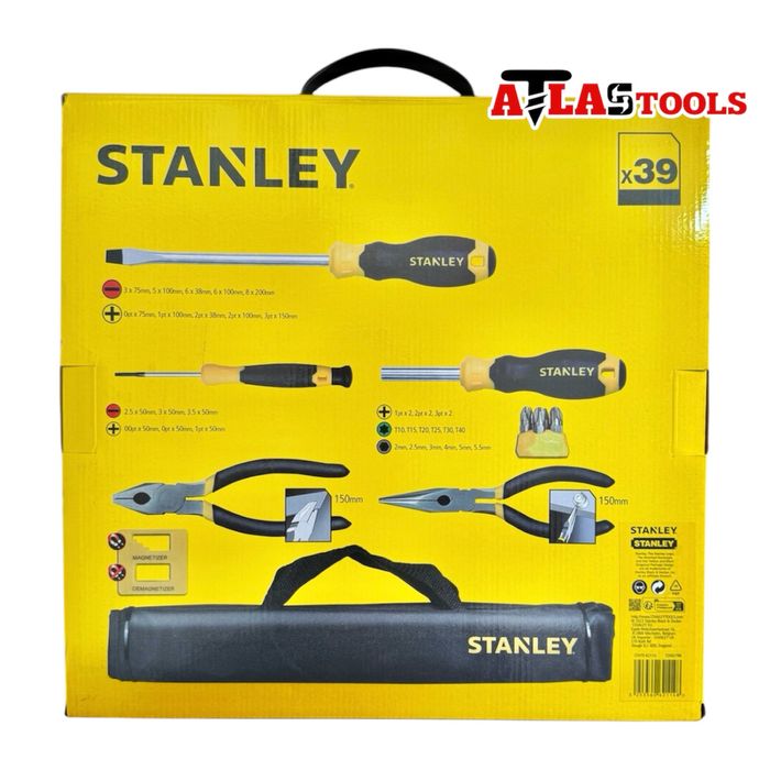 Комплект отвертки и клещи Stanley STHT0-62114 - 39 части + Чанта