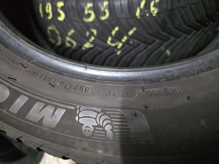 2бр Всесезонни гуми 195 55 16 - Michelin - DOT 2024