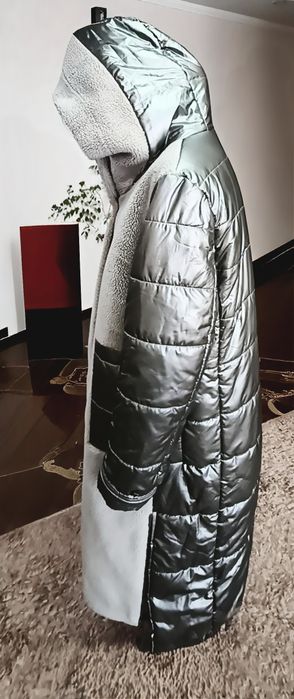 Зимнее пальто с овчиной