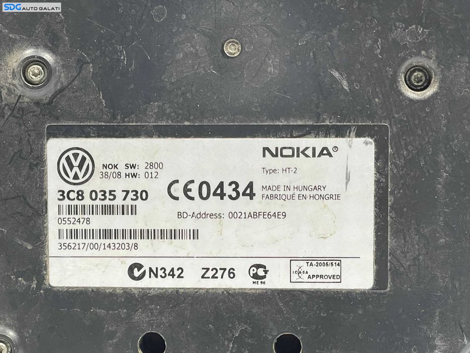 Unitate Modul Calculator Bluetooth Skoda Octavia 2 2004 - 2008 Cod 3C8035730 [L3739]