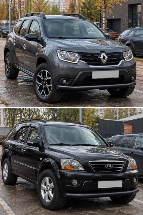 Защита бампера Renault Duster Kia Sorento