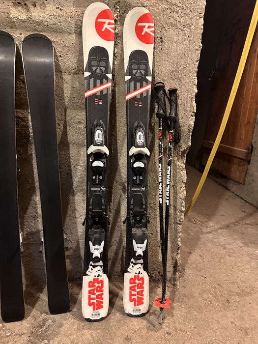 Детски ски с автомати 100 и 110 cm, ски обувки 20 (24,5 mm)