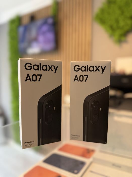 **ATS GSM**Samsung A07 128Gb Black/Nou/Fact+Gar 12 luni
