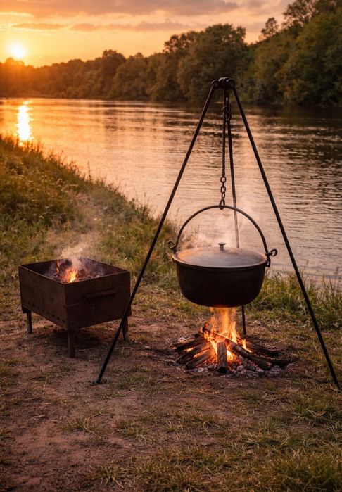 Казан мангал тренога чайник