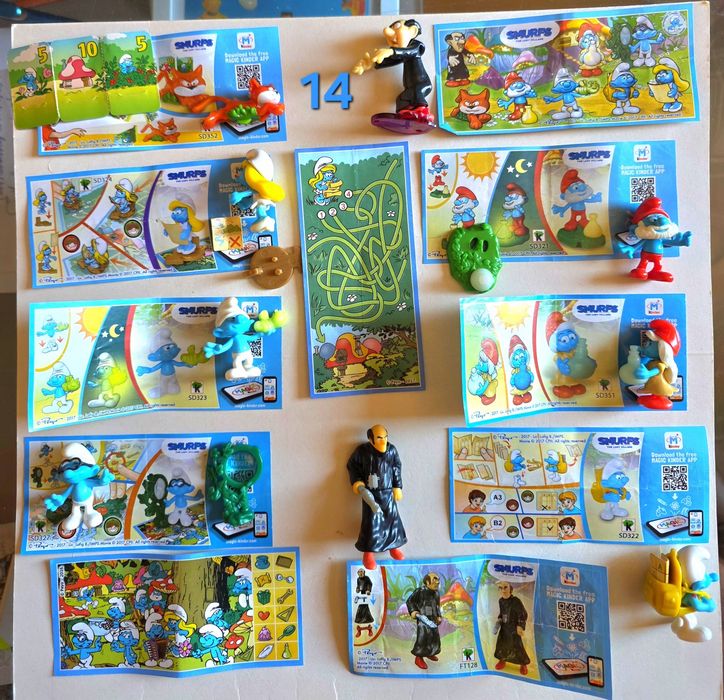 Пълни серии от Kinder Surprise