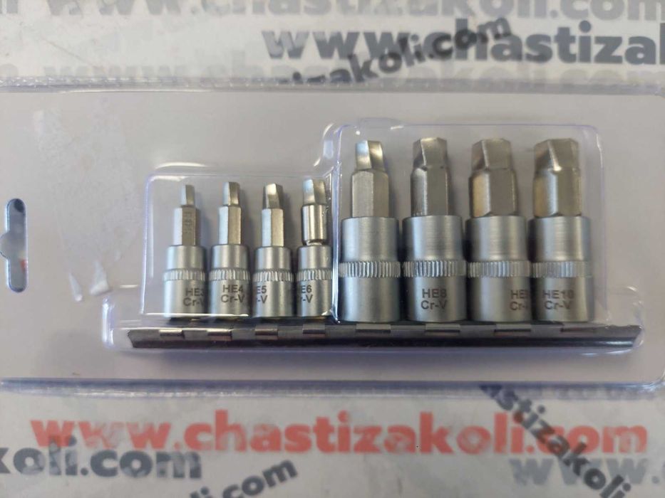 Комплект за премахване на повредени шестостенни винтове