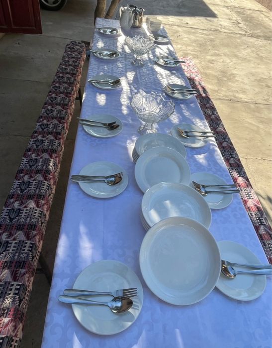 Стол - стулья , прокат посуды, казан-ошак, гуп