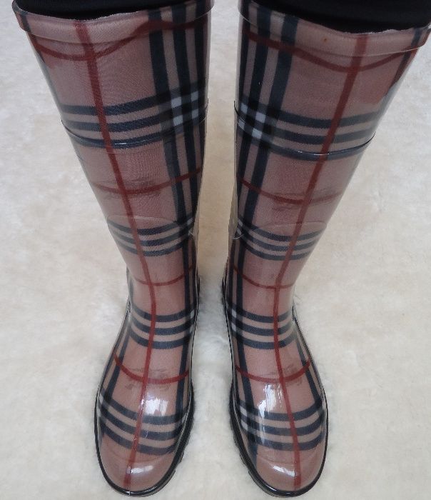 Cizme ploaie silicon all seasons made in Italy Burberry April Showers