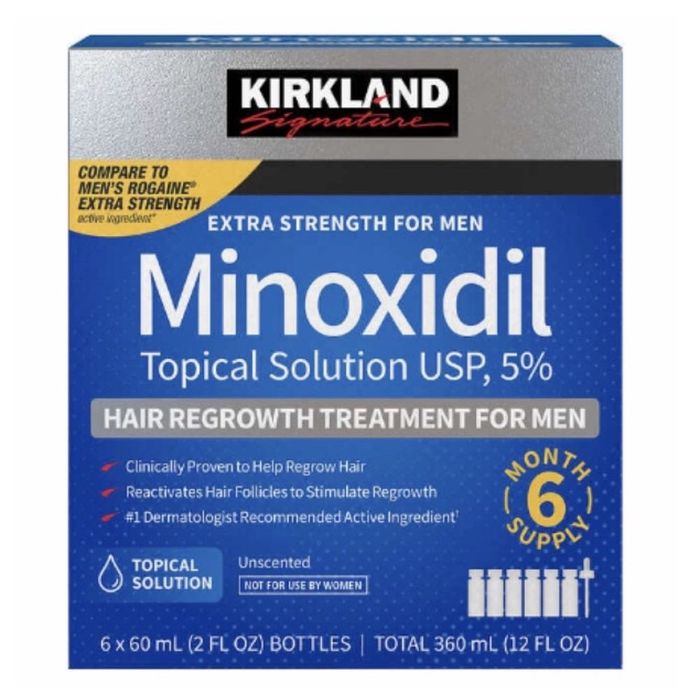 Minoxidil Kirkland 5%, 6 Luni Aplicare USA