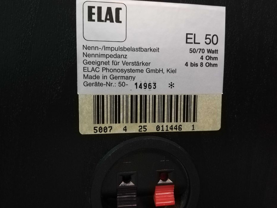 Set Boxe ELAC model EL50 - RFG/Vintage/serii consecutive/Impecabil