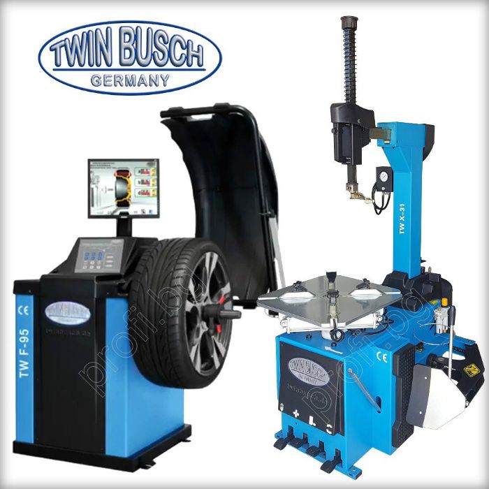 Баланс машина с лазер и Монтаж демонтаж машина TWIN BUSCH GERMANY