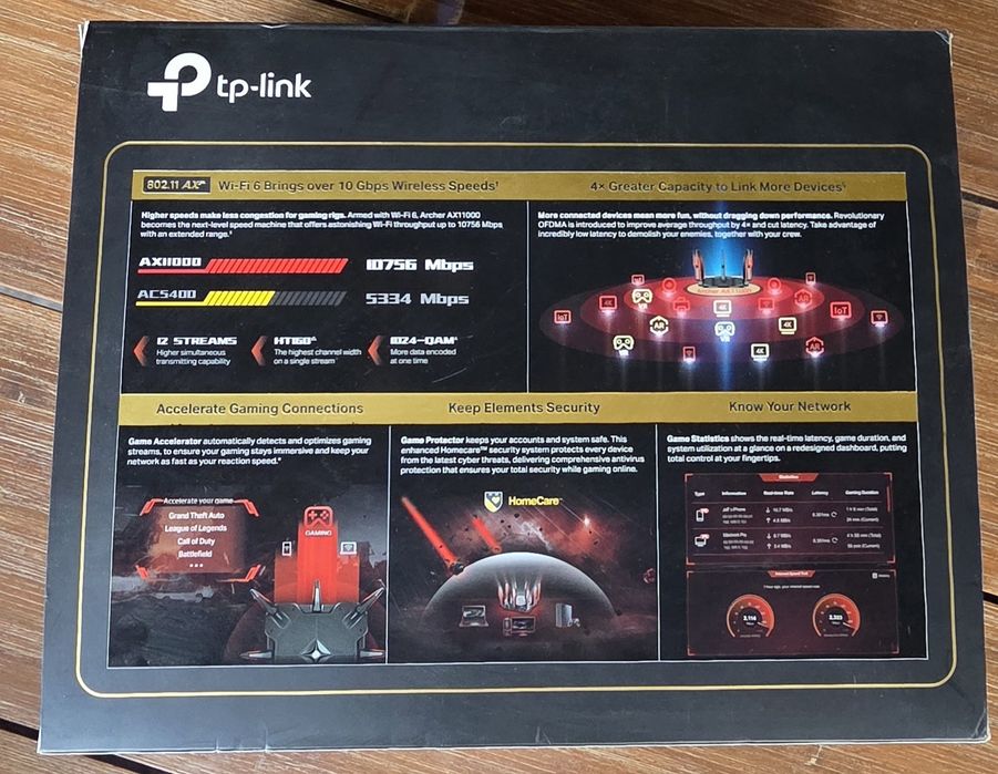 Router gaming wireless tp-link archer ax11000