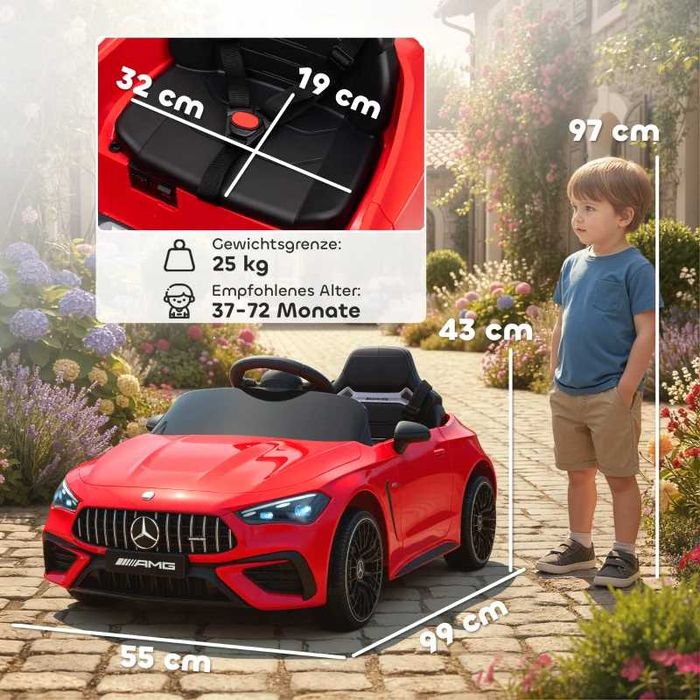 AIYAPLAY Детска електрическа кола,  Mercedes AMG , 12V