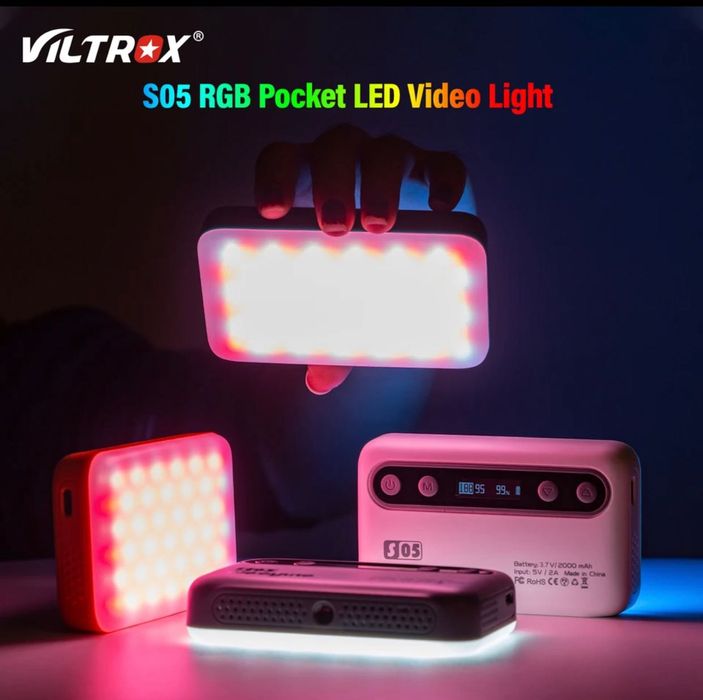 RGB. LED светлина. Фото. Видео. Влог. Диодно. осветлене за камера.