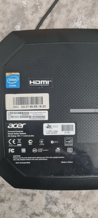Mini pc acer veriton n2620g