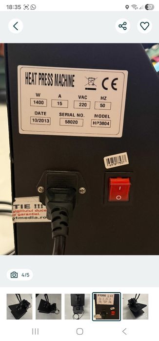 Presa termica personalizari