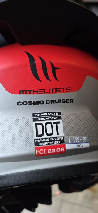 Casca moto mt helement negru cu rosu