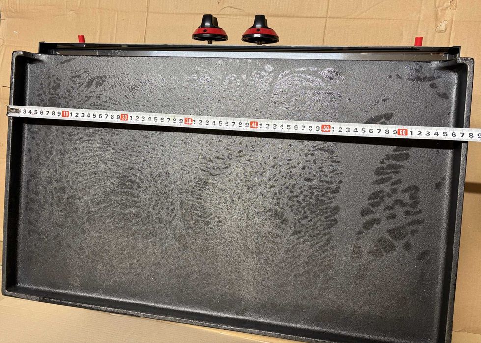 Газова скара ЧУГУНЕНА плоча Гладка , 70 Cм с газова защита + СЕ СЕРТИФИКАТ / Турска