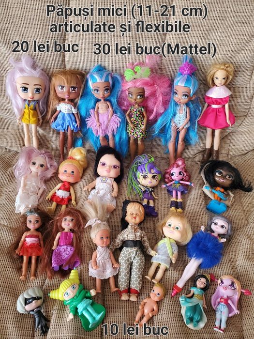 Păpuși mici și medii