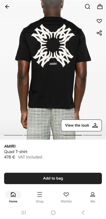 Tricou ofertă Dsquared2  / Amiri