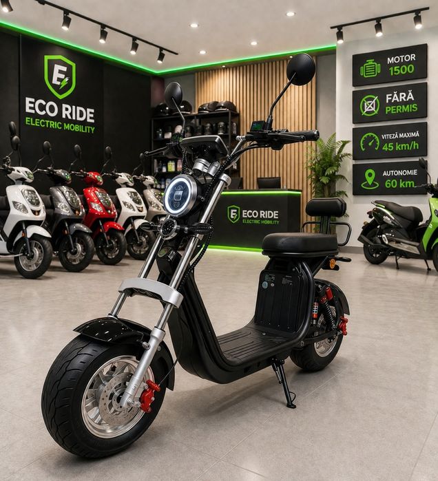 Scuter electric/Scooter Harley red flame