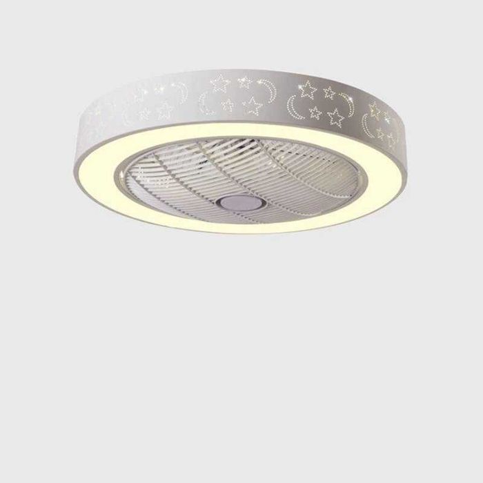 Намален! Полилей Вентилатор за таван  с лед светлина и дистанционно