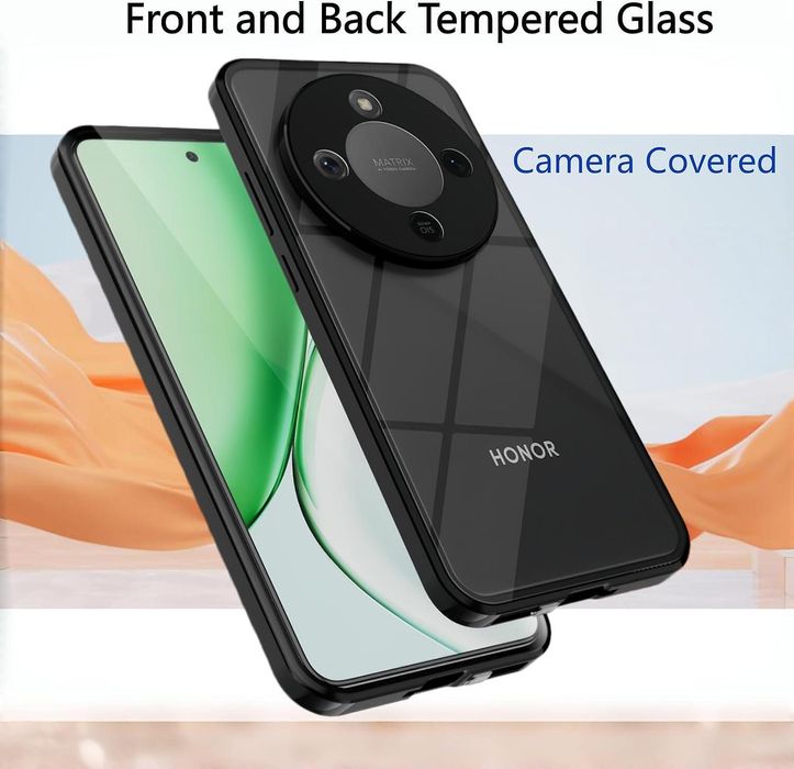 Двоен магнитен кейс за honor magic8 lite със защита на камерите