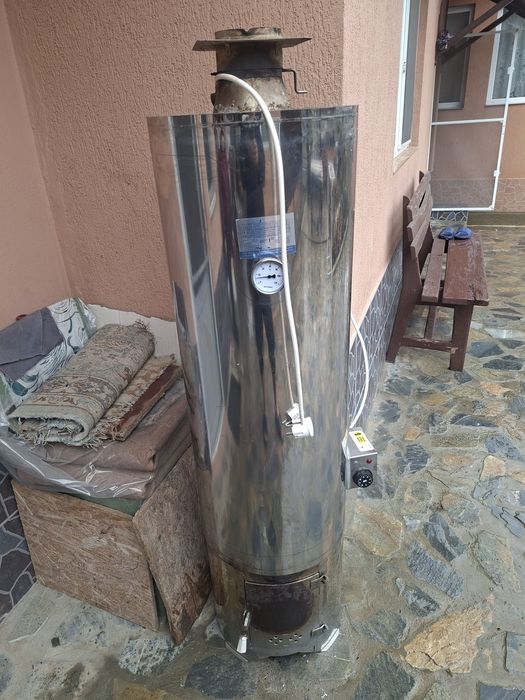 Boiler electric și pe lemne 110 litri