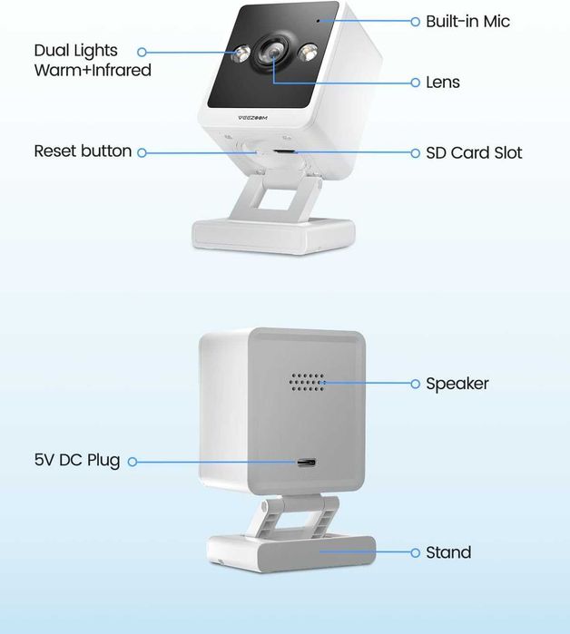 Smart 3MP WiFi камера Veezoom