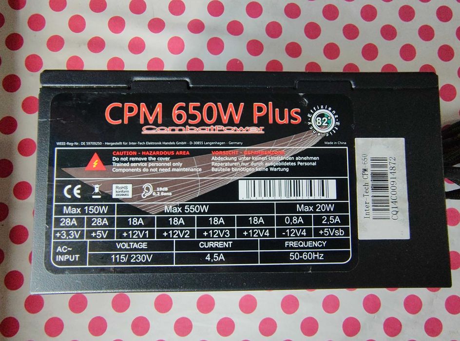 Sursa Inter-Tech Combat Power CPM 650W.
