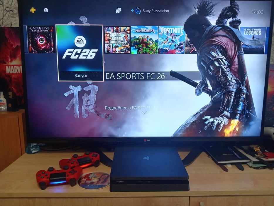 Продам Playstation4 slim 1tb