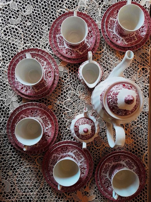 set cafea si mic dejun PORTELAN ENGLEZESC ORIGINAL