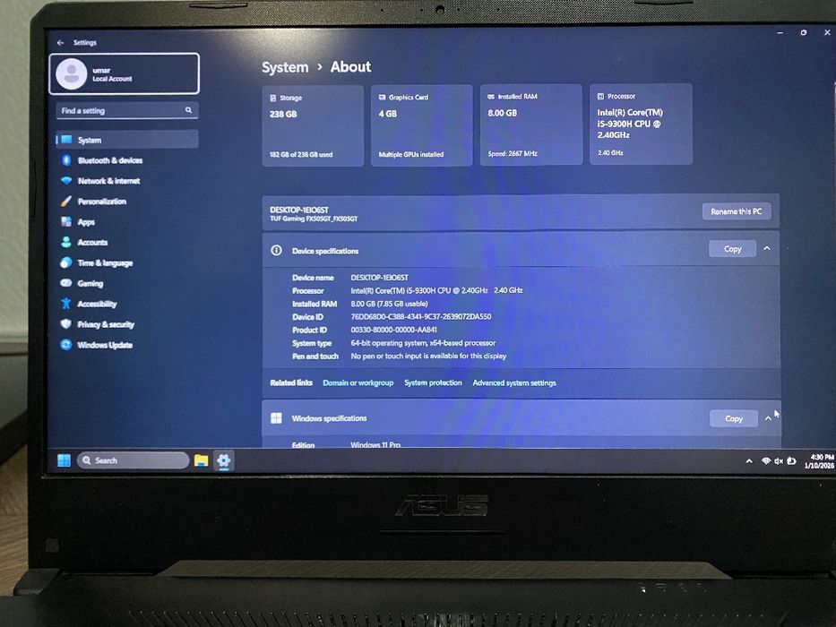 Asus komputer sotiladi