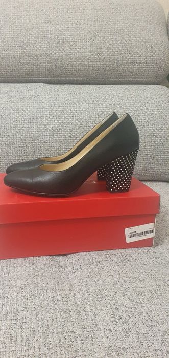 Туфли кожаные чёрные