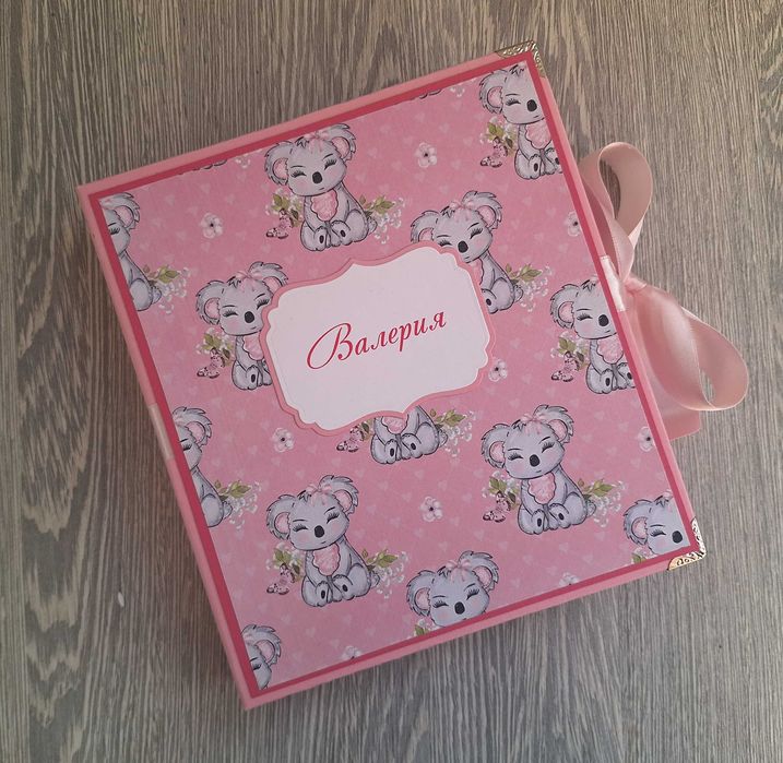 Скрапбук албум "Пухкава коала", ръчна изработка /53.50