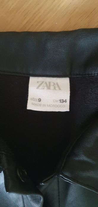 Rochie Zara imitatie piele 9 ani 134 cm