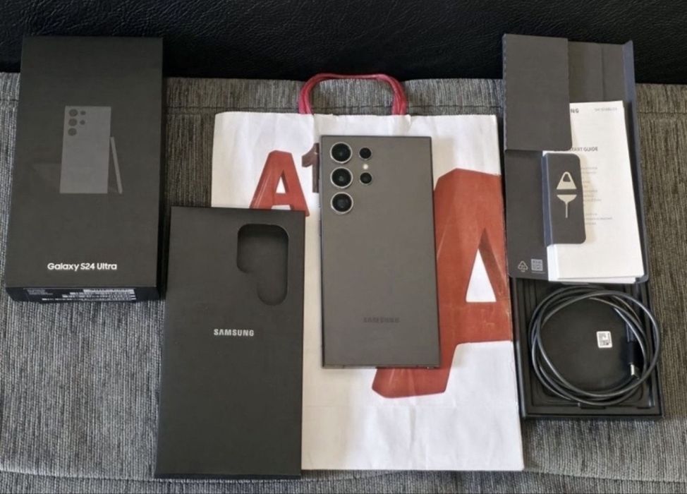 512GB Samsung S24 Ultra A1 Гаранция 2026г. Black / Черен