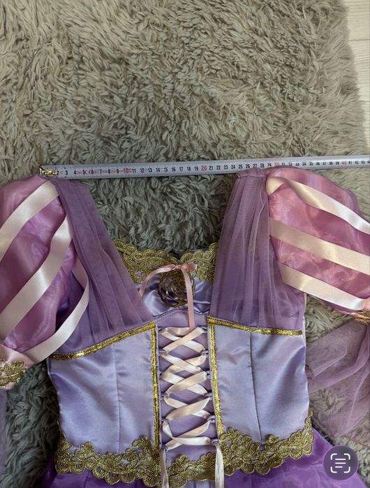 Детска рокля рапунцел за дете 9-10 год.