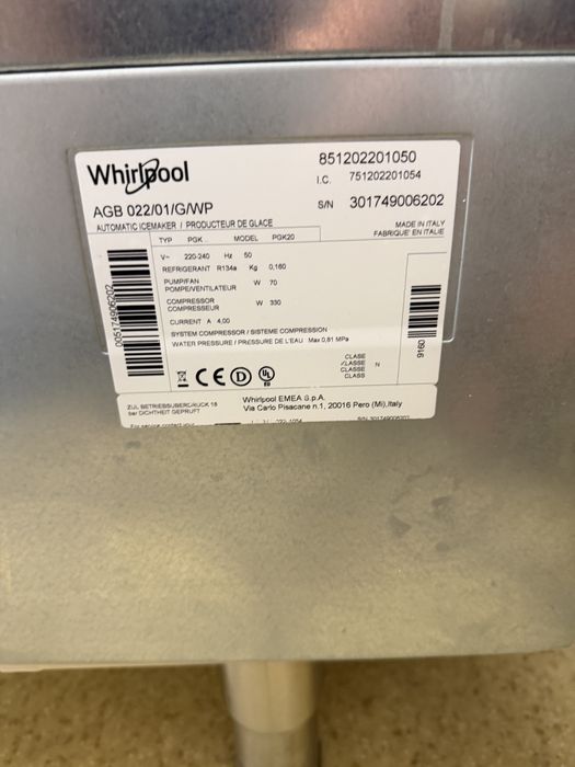 Masina gheata Whirlpool K20