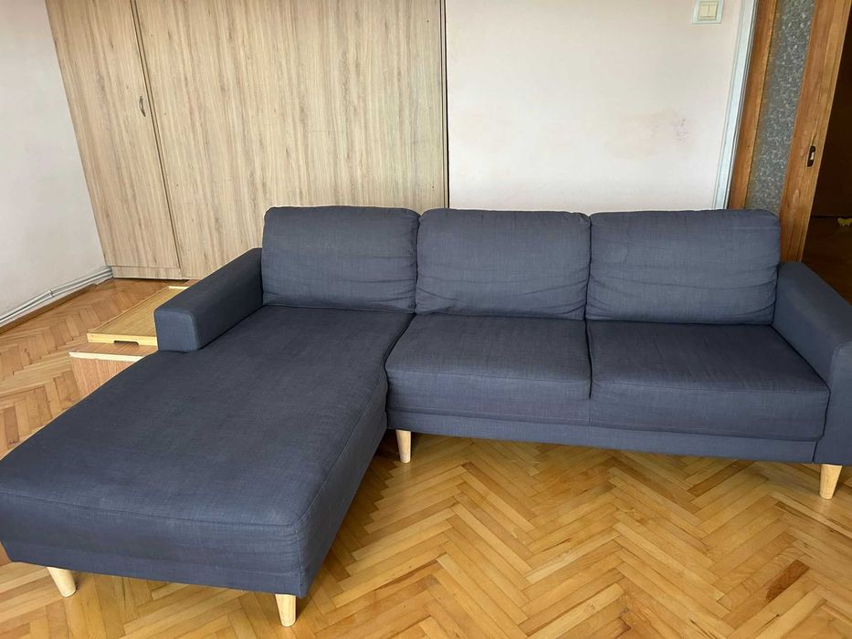 Canapea colțar JYSK EGENSE gri închis