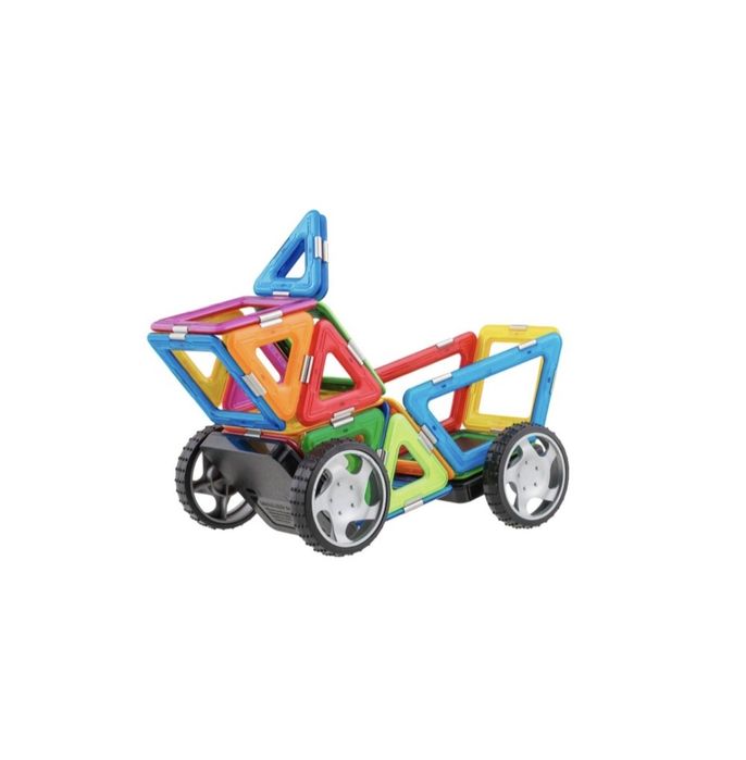 Set de constructie magnetic 3D Magspace Mini Karting Set 25 piese