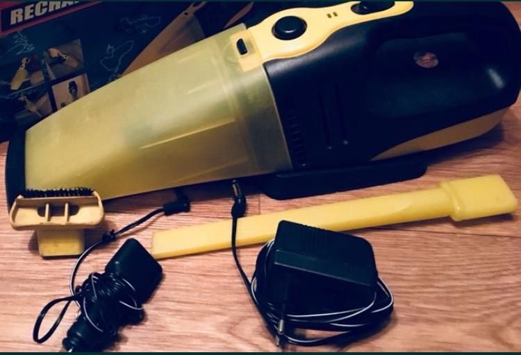 СРОЧНО! Автомобильный пылесос с аккумулятором и насадками