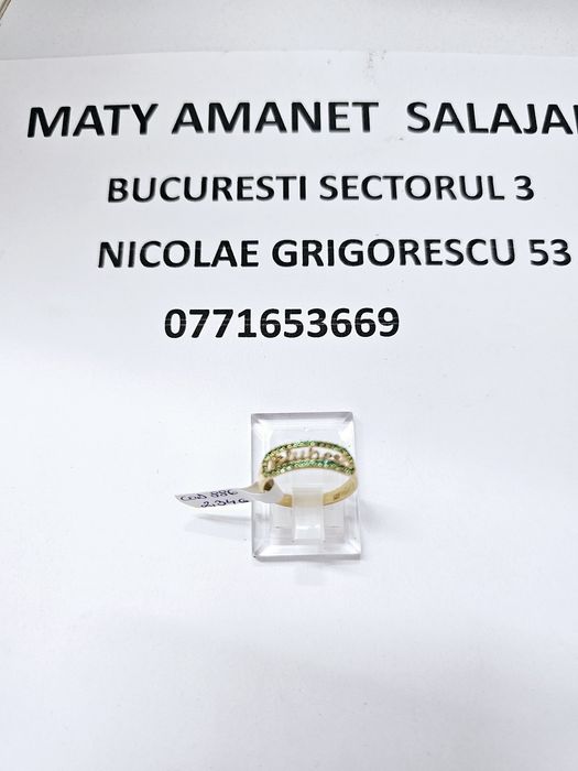 Vand inel dama din aur 14 k 2.34 g cod 886