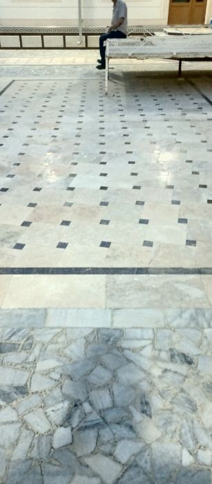 наполные покритие из известняк с мрамором