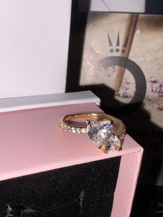 inel pandora nou placat 18k aur