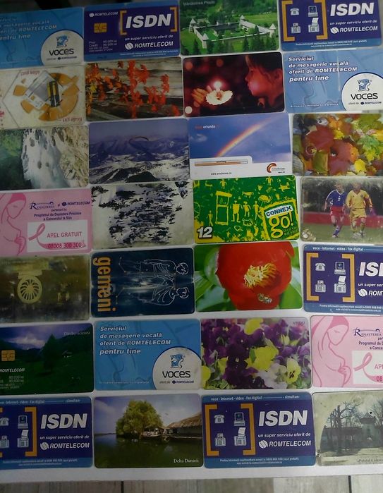 Colectie 144 cartele telefonice vechi
