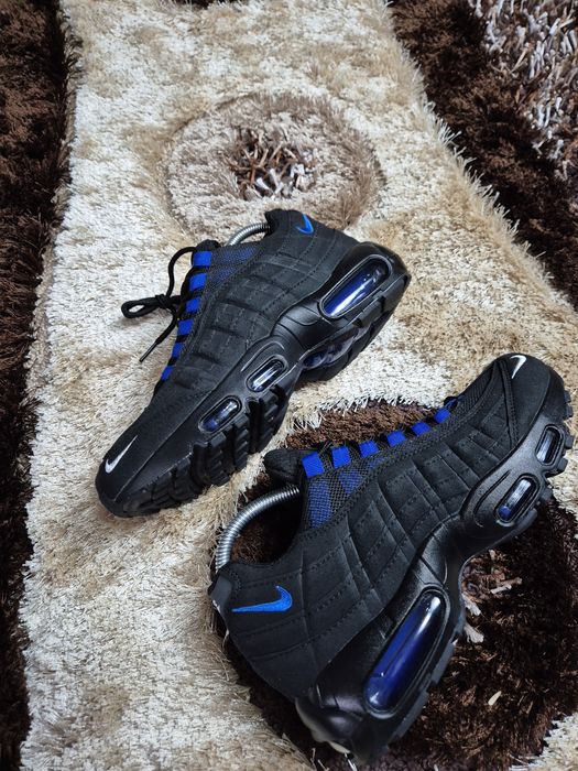 Nike Air Max 95 Essential Black/Royal Blue - Mărimea 41 - Noi