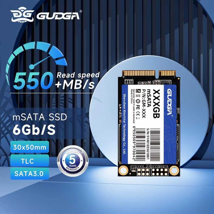 SSD msata 128gb 256gb mini sata не распакованный. Гарантия