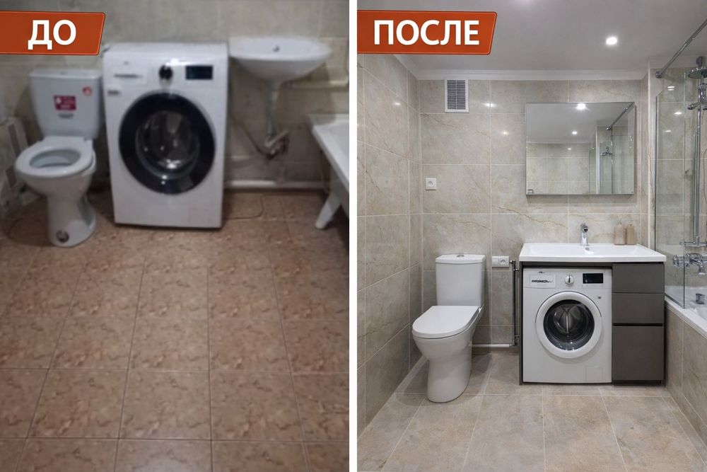 Ремонт санузлов и облицовка кафеля
