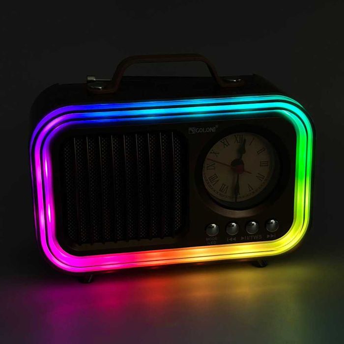 Ретро преносимо радио 9в1 GOLON RX-078CS нов с Bluetooth, радио и соларно зареждане